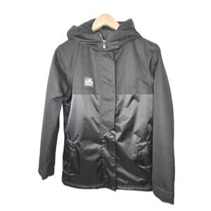 😀Lurking Class Snowboard Skull Jacket.black Green, Full Zip, Hooded Ski XS